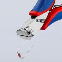 エスコ 115mm 精密用エンドニッパー(グリップ・バネ付) EA536KE-1 1丁（直送品）