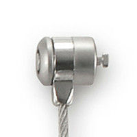 グリーンハウス　セキュリティワイヤー　シルバー　シリンダ錠タイプ/ワイヤー径4mm　GH-SW-SK180　1本