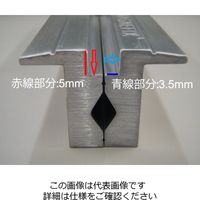 エスコ 150mm バイス口金(アルミ) EA525XD-6 1組(2個)（直送品）