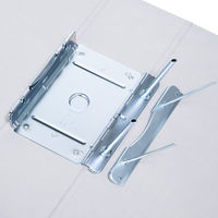 アスクル　パイプ式ファイル片開き　ベーシックカラー（2穴）　A4タテ　とじ厚80mm背幅96mm　グレー　3冊  オリジナル