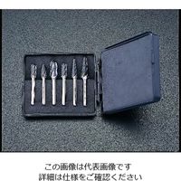 エスコ 6本組 超硬カッター(6mm軸) EA819XA 1組（直送品）