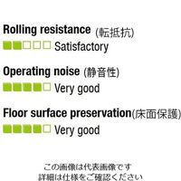 エスコ 250mm キャスター(自在金具) EA986HB-250 1個（直送品）