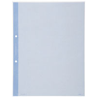 コクヨ　クリヤーブック替紙　A4縦　2穴　青　1セット（200枚：10枚入×20パック）