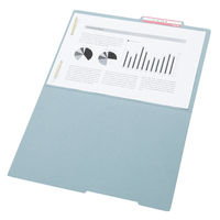 コクヨ A4ジャスホルダー 青 311×224ミリ(山+1 A4-IFE-B 1セット(100冊)