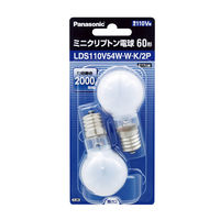 パナソニック ミニクリプトン電球 60W形 ホワイト/電球色 LDS110V54W・W・K/2P 1箱 (10個:2個入×5パック）