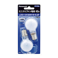 パナソニック ミニクリプトン電球 40W形 ホワイト/電球色 LDS110V36W・W・K/2P 1箱10個（2個入×5）