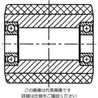 エスコ 82x98mm ローラー(パレットトラック用・ベアリング付) EA986RP-82B 1個（直送品）