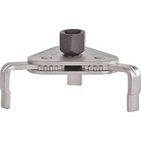 エスコ 60ー100mm/3/8”DR・1/2”DR オイルフィルターレンチ EA604A-10A 1個（直送品）