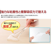 【転倒防止】 サンワサプライ 透明両面粘着ゴム（中） QL-75CL 幅40×奥行40×高さ5mm 1組（4枚入）（直送品）