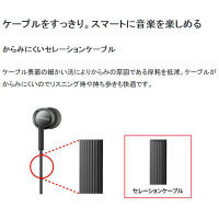 ソニー ヘッドホン MDREX155 ブラック MDR-EX155 B 1個