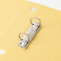 セキセイ　ロックリングファイル　D型2穴　A4タテ　背幅43mm　イエロー　F-532-50　10冊