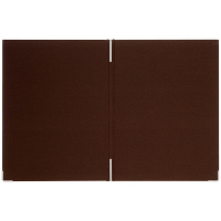 メニューファイル表紙　布貼り　A4　10冊　アスクル　茶 オリジナル