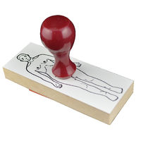 サンビー 人体図ゴム印 人体01 JING-01 1個