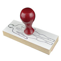 サンビー 人体図ゴム印 人体02 JING-02 1個