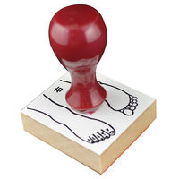 サンビー 人体図ゴム印 右足31 JING-31 1個