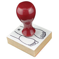 サンビー 人体図ゴム印 左足32 JING-32 1個