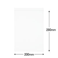 ユニパック（R）（チャック袋）　0.08mm厚　I-8　B5　200×280mm　1箱（1200枚：100枚入×12袋）　生産日本社　セイニチ