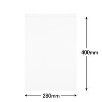 ユニパック（R）（チャック袋）　0.08mm厚　K-8　B4　280×400mm　1セット（1000枚：100枚入×10袋）　生産日本社　セイニチ