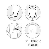 PEコート エアラインスーツ LL 55373-LL アゼアス（直送品）