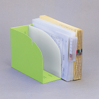 リヒトラブ　ブックスタンド　黄緑　1セット（2個：1個×2）