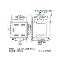 サンワサプライ　サーバーデスク　ED-CP6070　（直送品）
