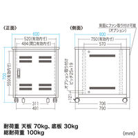 サンワサプライ　サーバーデスク　ED-CP6080　（直送品）