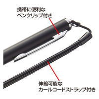 サンワサプライ スマートフォン＆タブレット用タッチペン ブラック PDA-PEN25BK（直送品）