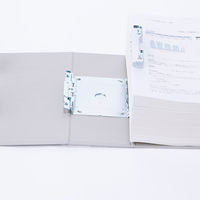 アスクル　パイプ式ファイル 両開き　ベーシックカラースーパー（2穴）A4タテ　とじ厚100mm背幅116mm　グレー　5冊  オリジナル