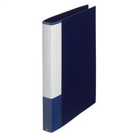 プラス 2リングファイル A4タテ 丸型2穴 背幅29mm スーパーエコノミー ネイビー 紺 10冊 FC-102RF