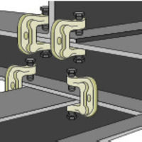 スーパーツール アイアンマン（仮設用狭締金具）クランプ範囲9～45ｍｍ　ボルト対辺24タイプ AC45 1個