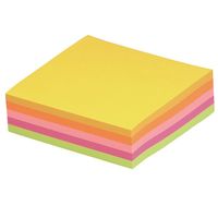 スリーエム(3M) ポストイット ふせん 付箋 カラーキューブ 75mm×75mm ネオンカラー 2冊 CN-33SE