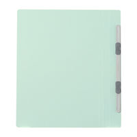 プラス　フラットファイル樹脂製とじ具　B5タテ　ブルー　No.031N　10冊