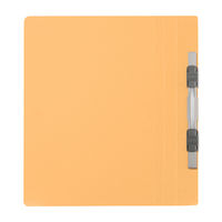 プラス　フラットファイル樹脂製とじ具　A5タテ　イエロー　No.041N　10冊