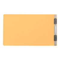 プラス　フラットファイル樹脂製とじ具　B6ヨコ　イエロー　No.052N　10冊