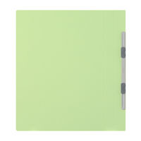 プラス　フラットファイル厚とじ　A4タテ　10冊　グリーン　No.021NW　樹脂製とじ具
