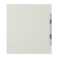 プラス　フラットファイル厚とじ　A4タテ　10冊　グレー　No.021NW　樹脂製とじ具