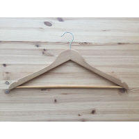 Woodドレスハンガー 業務用パック 1セット（50本：5本入×10）