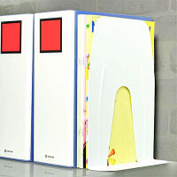 ブックエンド 超特大 A4 ぴったりサイズ 白 DA-5813-W ソニック（6個：2個入×3）