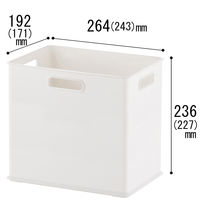 収納ケース squ+インボックスSD ホワイト4個 NIBーSDWH サンカ