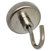 サンケーキコム 超強力マグネットフック Ф36mm（垂直耐荷重約6kg） 銀 HM-36A 1セット（10個：1個×10）