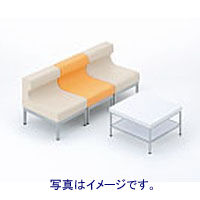 スマイル　ブロックソファ　オレンジ