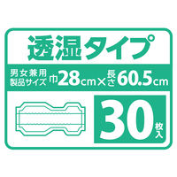 【大人用おむつ/尿取りパッド/約6回分】リフレサラケアパッドビッグ1箱（30枚×4袋）　尿とりパッド夜用　パット介護　リブドゥ