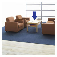 アール・エフ・ヤマカワ 応接センターテーブル ナチュラル 幅1100×奥行550×高さ450mm 1台 ローテーブル 棚板付