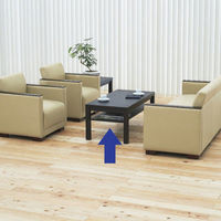 アール・エフ・ヤマカワ　応接センターテーブル　ダーク　幅1100×奥行550×高さ450mm　1台