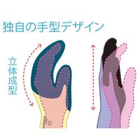 【天然ゴム背抜き手袋】 ショーワグローブ ライトグリップ No.341 パープル M 1双