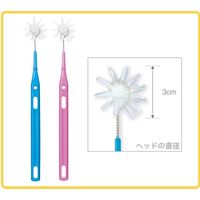 【粘膜ブラシ】 オーラルケア 柄付くるリーナブラシ 業務用パック 1セット（12本入）