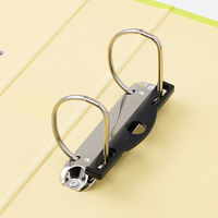 リヒトラブ リクエスト D型リングファイル（くるみ貼り） A4タテ 背幅69mm 黄緑 G2250-6 1箱（10冊入）