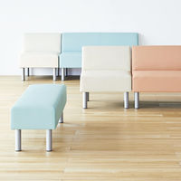 アスプルンド ロビーベンチ 幅1200mm ブラック 1脚 オリジナル 奥行570×高さ680 (座面高さ400)mm 待合室ソファ 2人掛け