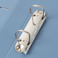 セキセイ　ロックリングファイル　D型2穴　A4タテ　背幅37mm　ブルー　F-522-10　30冊