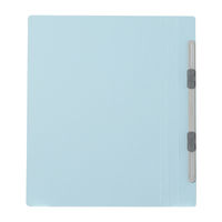 プラス　フラットファイル樹脂製とじ具　B5タテ　ロイヤルブルー　No.031N　100冊